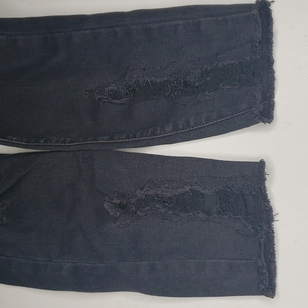 Judy Blue High Rise Skinny Stretch Distressed Black Jeans Size 28 Punk Grunge - Picture 15 of 16